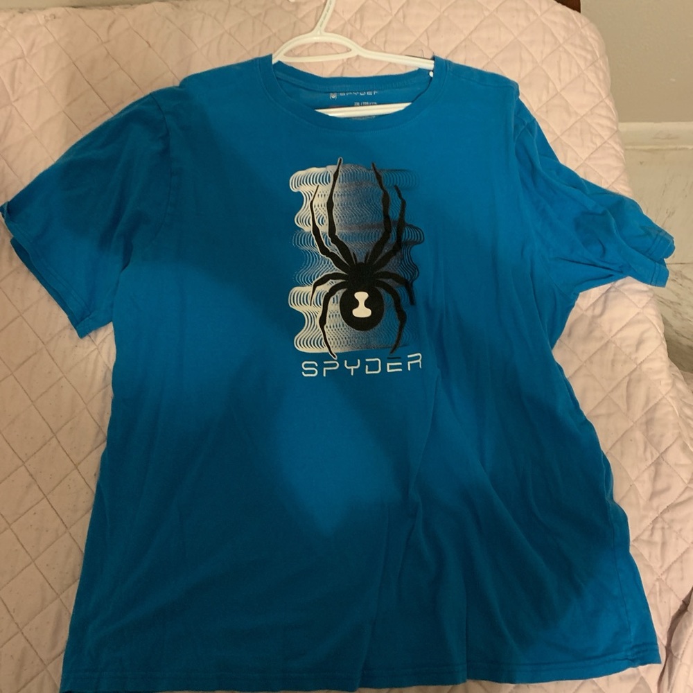 Blue spyder shirt